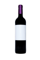 bottle of wine on trasparent background