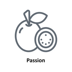 Passion Vector  outline Icons. Simple stock illustration stock