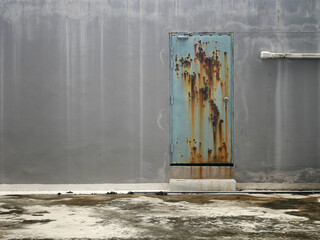 Rusty doors texture for background.