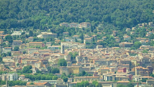 Heatwaves sweep over Grasse on the Cote d'Azur