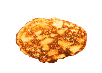 pancakes isolated on white background
