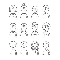 Character style of each person that is different