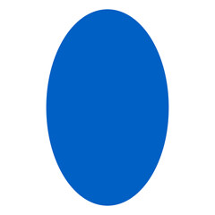 Geometric Oval Shape  on a Transparent Background