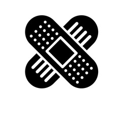 band aid, plaster icon  vector, adhesive plaster sign