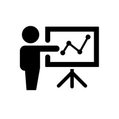 business presentation vector icon