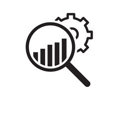 market research icon vector illustration