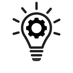 innovation icon, light bulb vector