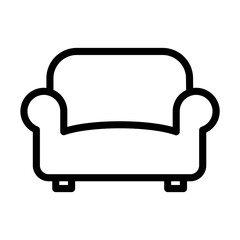 sofa, couch icon vector