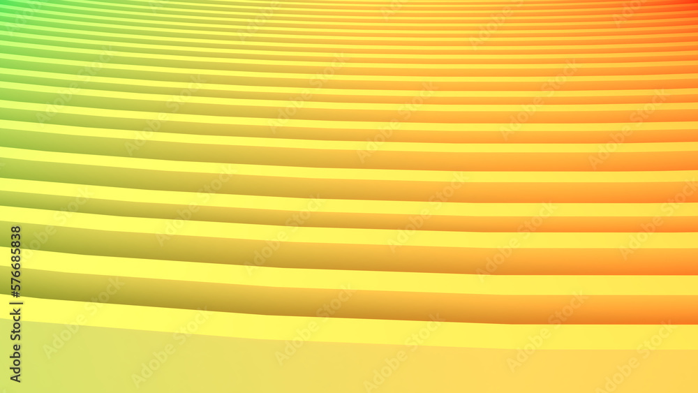 Poster abstract background wave motion, soft yellow wave flow, abstract background, 3d rendering.