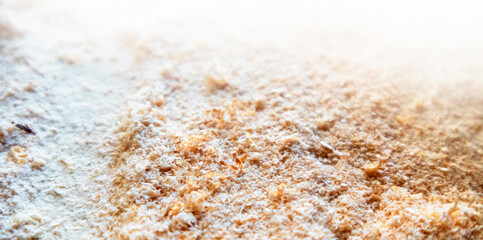 wood chips and sawdust used in woodworking