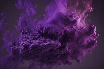 Fototapeta premium colorful purple smoke on dark background