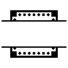 art square monogram frame
