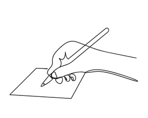 One continuous freehand drawing line. Continuous line drawing. Sample illustration for banner, poster, web, template, business card.