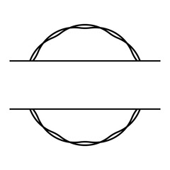 geometric star monogram frame
