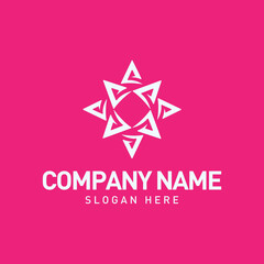 Letter A company logo design