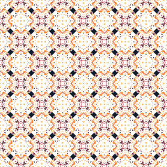 Vector pixel oriental pattern made of small squares on a white background. Mosaic, background, embroidery, wallpaper, kaleidoscope, mandala. 