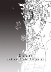Dubai United Arab. Emirates City Map