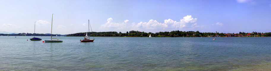 Obraz premium Chiemsee in Bayern, Deutschland