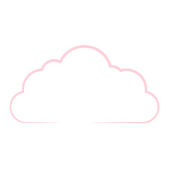 pastel cloud frame
