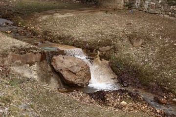 Obraz premium Italy, Trentino Alto Adige: Small cascade of water.