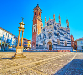 Piazza Duomo with Monza Cathedral, Monza, Italy