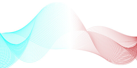 Abstract blue flowing wave lines background. Modern glowing moving lines design. Modern blue moving lines design element. Futuristic technology concept. Vector illustration.