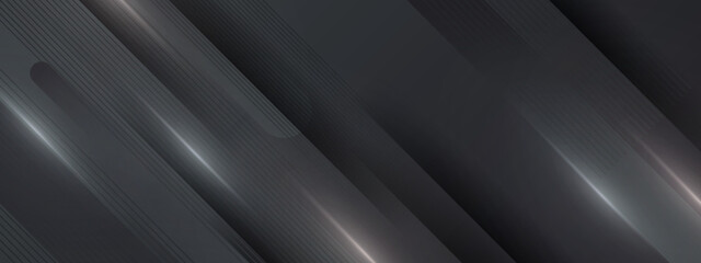 Obraz premium Abstract black background bannner