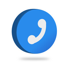 Phone icon 3D realistic