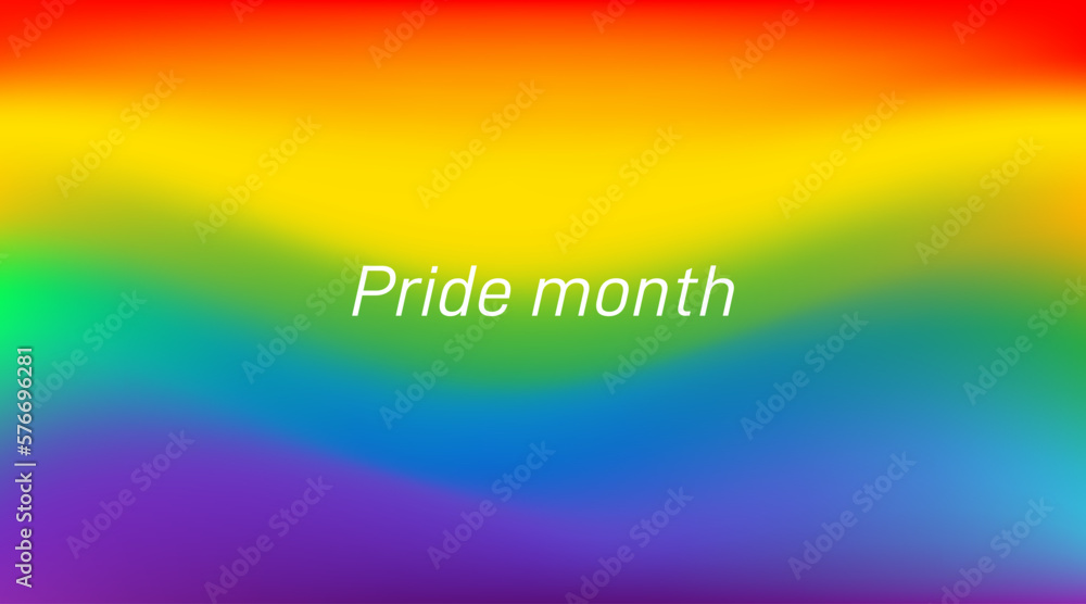 Poster happy pride month. pride vector abstract background in mesh art file. trendy wavy dynamic design. li