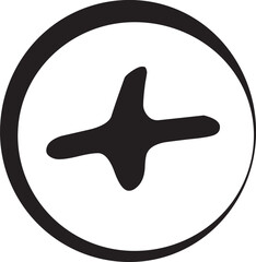 Obraz premium star icon on button