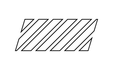 slant border line element
