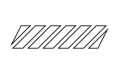 slant border line element
