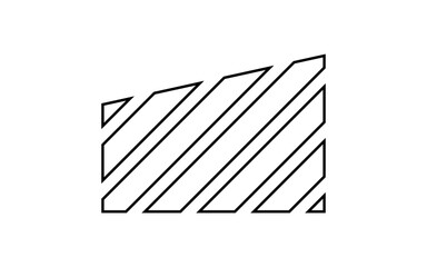 slant border line element
