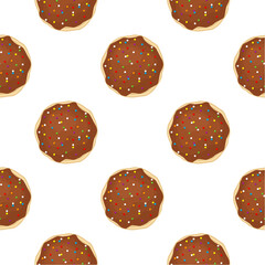 Pattern homemade cookie different taste in pastry biscuit