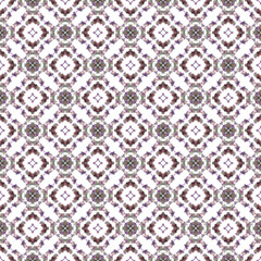 Vector pixel oriental pattern made of small squares on a white background. Mosaic, background, embroidery, wallpaper, kaleidoscope, mandala. 