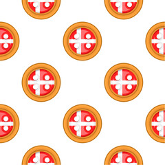 Pattern cookie with flag country Denmark in tasty biscuit