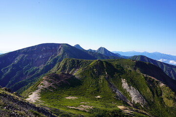 Fototapeta premium 盛夏の南八ヶ岳（天狗岳から臨む）