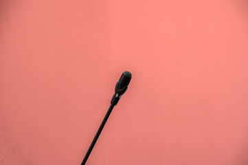 Close Up Microphone At The Raadszaal Stopera Building At Amsterdam The Netherlands 25-2-2023