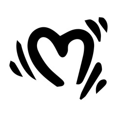 doodle heart element
