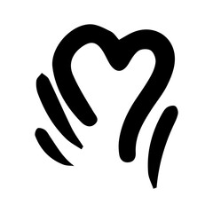 doodle heart element
