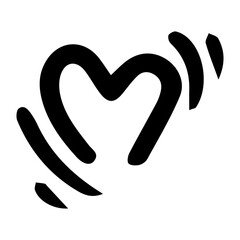 doodle heart element
