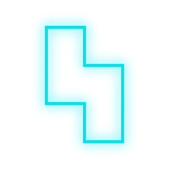 neon light geometric shape
