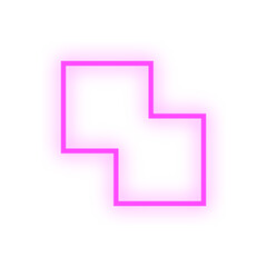 neon light geometric shape
