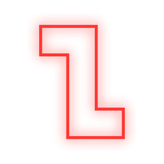 neon light geometric shape
