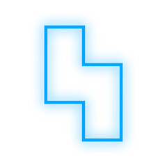 neon light geometric shape
