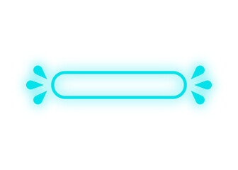 neon rectangle tag banner
