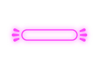 neon rectangle tag banner
