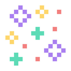 Obraz premium colorful pixel sparkle glitter 