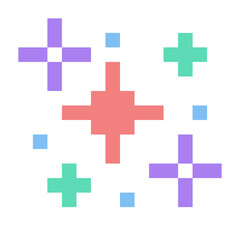 Fototapeta premium colorful pixel sparkle glitter 