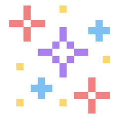 colorful pixel sparkle glitter
